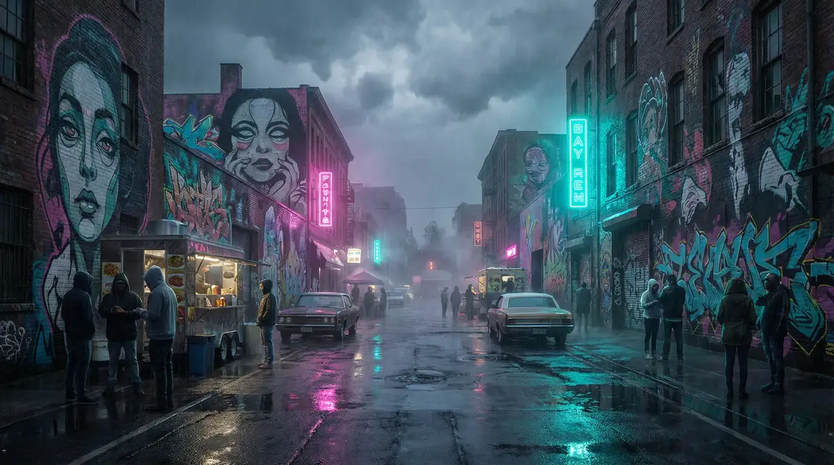 91助手安卓版 - 雨夜壁画街